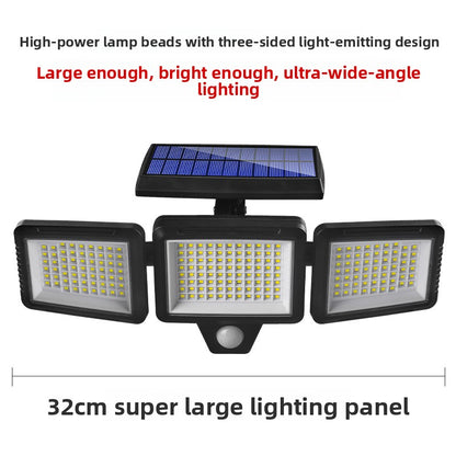 Solar Motion Sensor Light Outdoor – 1800 Lumen Wireless Security Flood Light, IP65 Waterproof, 120° Detection